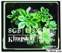 Флеш карта Compact Flash (CF) 8Gb, 8ГБ Kingston Elite PRO 133x (CF/8Gb, 8ГБ), КНР