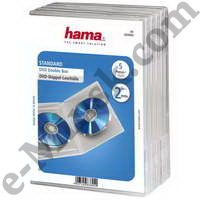 Коробка Hama H-83894 Jewel Case для 2xDVD 5 шт. пластик прозрачный, КНР