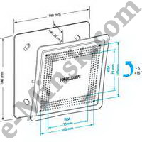  Holder LCD-T1802M-B, 75x75, 100x100, 10-32'', 30., Black, 