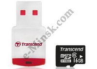 Кард-ридер внешний Transcend MicroSD-USB, КНР