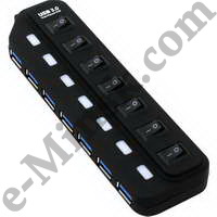  () USB Orient BC-316 7-port USB3.0 Hub  
