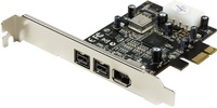    PCI-E - IEEE 1394b (FireWire), 6pin/9pin