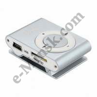 MP3 плеер Perfeo Music Clip Titanium VI-M001 (MP3 Player, MicroSDHC, USB2.0,  Li-Ion), КНР