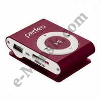 MP3  Perfeo Music Clip Titanium VI-M001 (MP3 Player, MicroSDHC, USB2.0,  Li-Ion), 