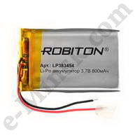  - Li-Po (Li-Ion Pol) ROBITON LP383454 3.7 800 PK1 (434x54), 