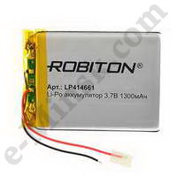  - Li-Po (Li-Ion Pol) ROBITON LP414661 3.7 1300 PK1 (446x61), 