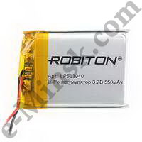  - Li-Po (Li-Ion Pol) ROBITON LP503040 3.7 550mAh PK1 (530x40), 