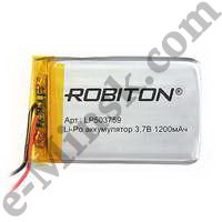  - Li-Po (Li-Ion Pol) ROBITON LP503759 3.7 1200mAh PK1 (537x59), 