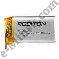  - Li-Po (Li-Ion Pol) ROBITON LP603060 3.7 1100mAh PK1 (630x60), 
