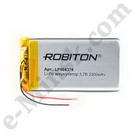  - Li-Po (Li-Ion Pol) ROBITON LP604374 3.7 2300 PK1 (643x74), 
