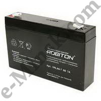Аккумулятор для ИБП 6V/7Ah Robiton VRLA6-7.0, КНР